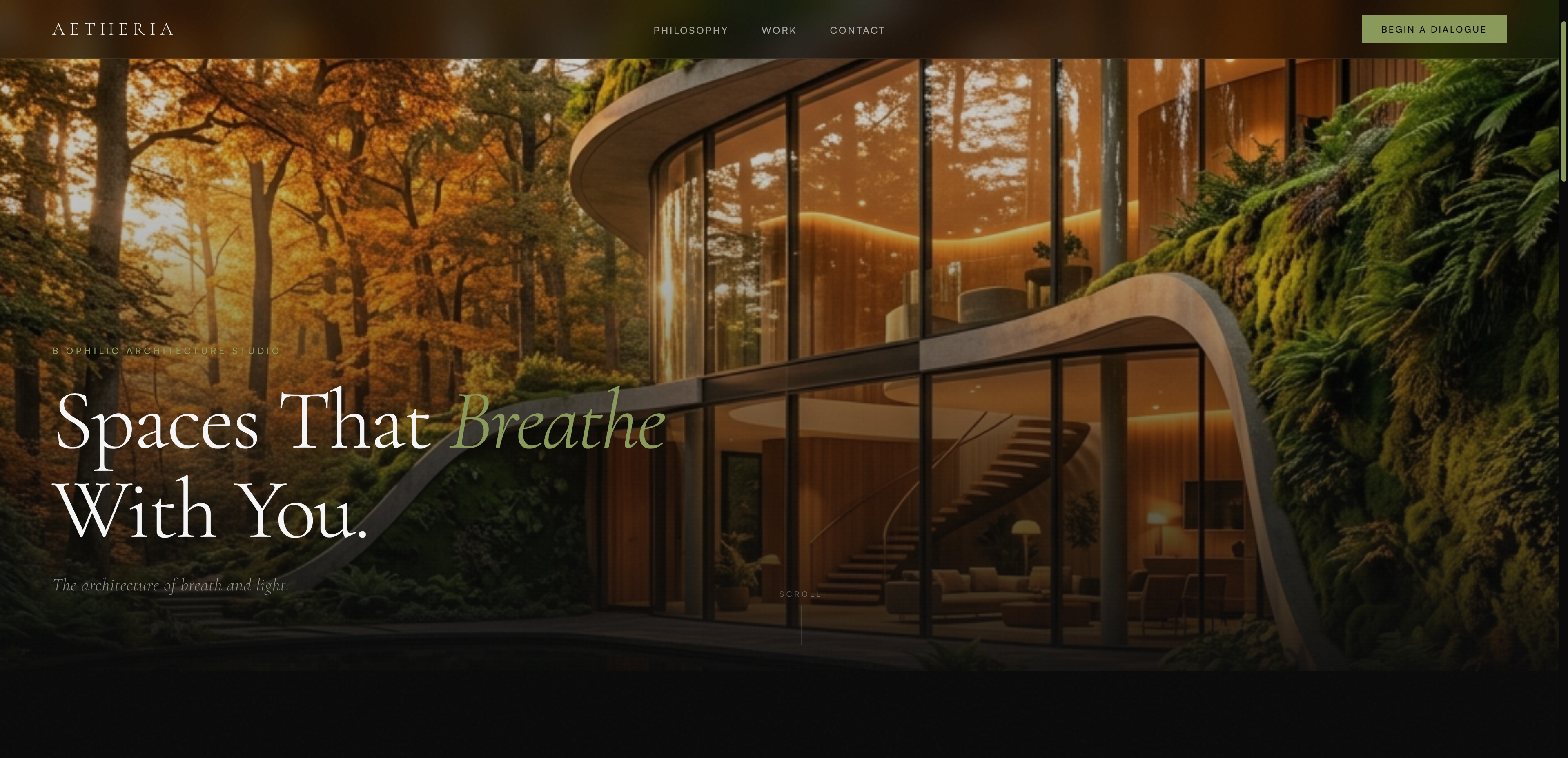 Breath the Space Minimalist Architectural Portfolio Mockup